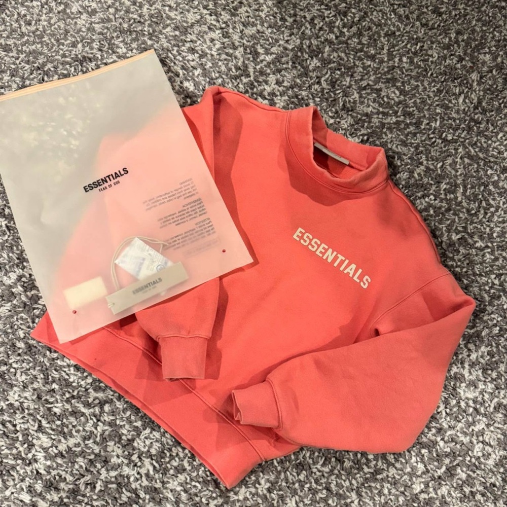 Essentials Warm Coral Pullover